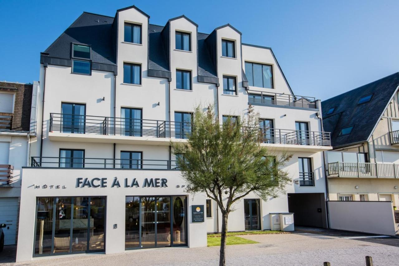 Hôtel&Spa FACE À LA MER Merville-Franceville-Plage Exterior foto